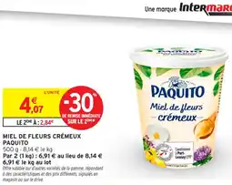 Intermarché Contact Miel de fleurs crémeux paquito offre