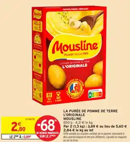 Intermarché Contact La purée de pomme de terre l'originale mousline offre