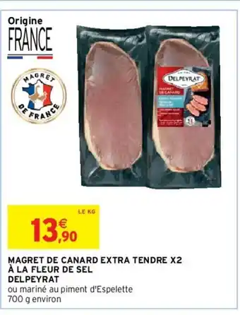 Intermarché Hyper Magret de Canard Extra Tendre X2 offre