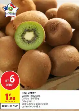 Intermarché Contact Kiwi vert offre