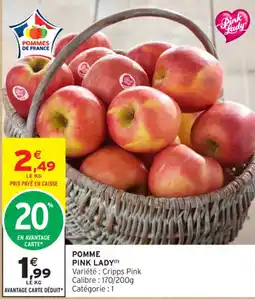 Intermarché Contact Pomme pink lady offre