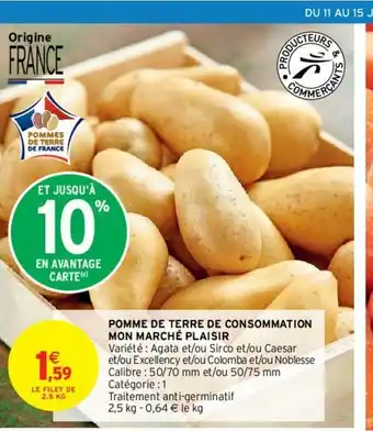 Intermarché Hyper Pomme de Terre de Consommation offre