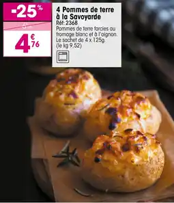 Croque Gel 4 pommes de terre à la savoyarde offre