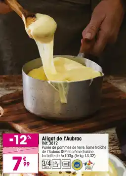 Croque Gel Aligot de l'aubrac offre