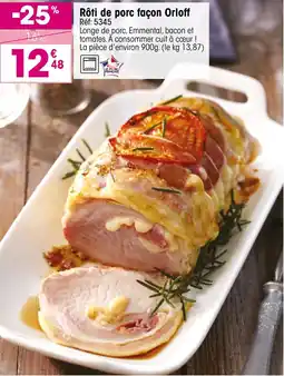 Croque Gel Rôti de porc façon Orloff offre