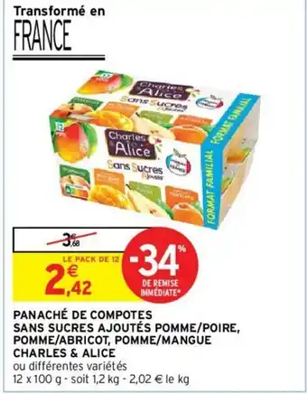 Intermarché Hyper Panaché de Compotes offre