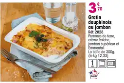 Croque Gel Gratin dauphinois au jambon offre