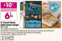 Croque Gel 2 french tacos bœuf sauce burger offre