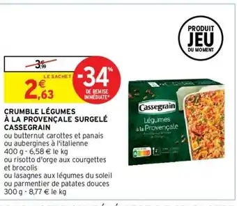 Intermarché Hyper Crumble Légumes offre