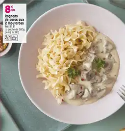 Croque Gel Rognons de porcs aux 2 moutardes offre