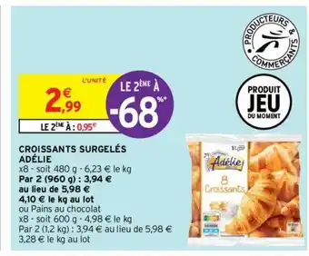 Intermarché Hyper Croissants Surgelés offre