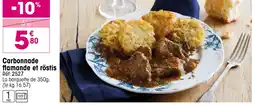 Croque Gel Carbonnade flamande et röstis offre