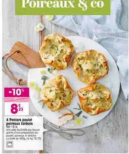 Croque Gel 4 paniers poulet poireaux lardons offre