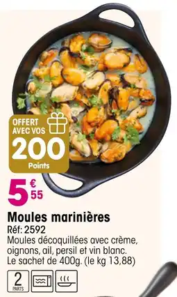 Croque Gel Moules marinières offre