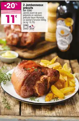 Croque Gel 2 Jambonneaux précuits offre