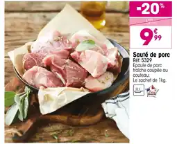 Croque Gel Sauté de porc offre