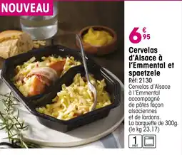 Croque Gel Cervelas d'alsace à i'emmental et spaetzele réf: 2130 offre