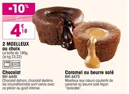 Croque Gel 2 moelleux chocolat, caramel au beurre salé offre