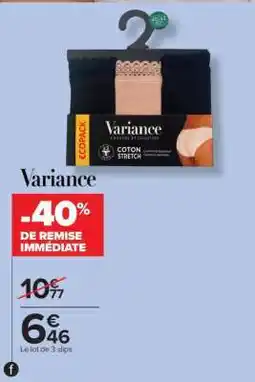 Carrefour Variance offre