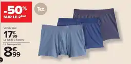 Carrefour Tex - Lot de 3 boxers offre