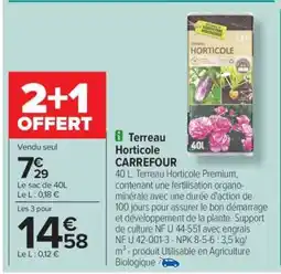 Carrefour Terreau Horticole CARREFOUR offre
