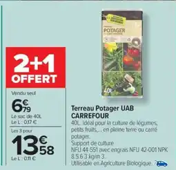 Carrefour Terreau Potager UAB CARREFOUR offre