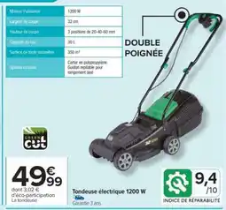 Carrefour Tondeuse électrique 1200 W offre