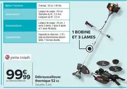 Carrefour Débroussailleuse thermique 52 cc offre