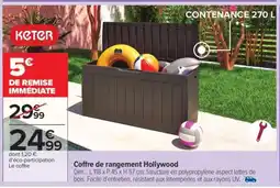 Carrefour Coffre de rangement Hollywood offre
