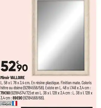 Bricorama Miroir valloire offre