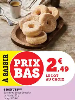 U Express 6 donuts offre