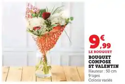 U Express Bouquet compose st valentin offre