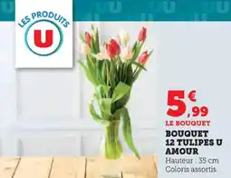 U Express Bouquet 12 tulipes u amour offre