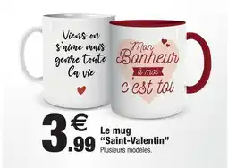 Bazarland Mug “saint-valentin” offre