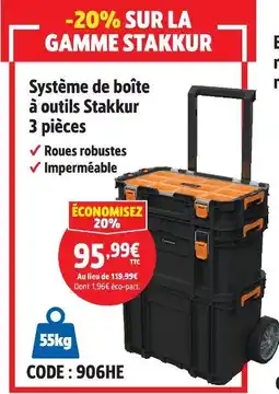 Screwfix Stakkur système de boîte à outils 3 pièces offre