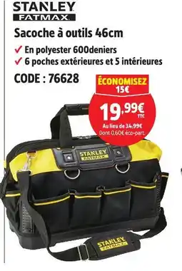 Screwfix Stanleu fatmax sacoche à outils 46cm offre