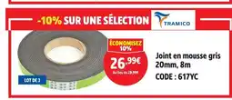 Screwfix Tramico joint en mousse gris offre