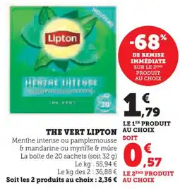 U Express The vert lipton offre