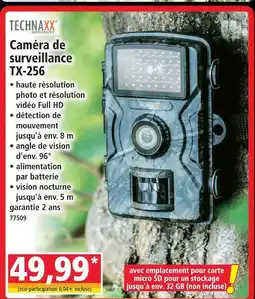Norma Technaxx caméra de surveillance tx-256 offre