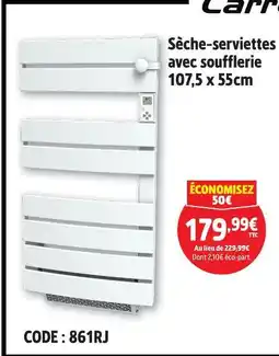 Screwfix Sèche-serviettes avec soufflerie offre