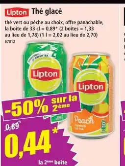 Norma Lipton thé glacé thé vert offre