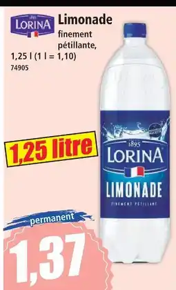 Norma Lorina limonade finement pétillante offre