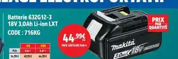 Screwfix Makita batterie 632g12-3 18v 3,0ah li-ion lxt offre