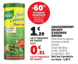 U Express Assaisonnement secret d'aromes knorr offre