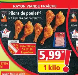 Norma Siebert pilons de poulet offre