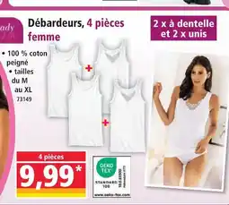 Norma Lady life débardeurs, 4 pièces femme offre