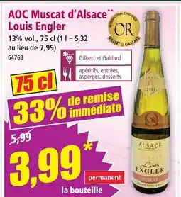 Norma Louis engler aoc muscat d'alsace offre