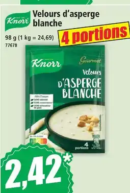 Norma Knorr velours d'asperge blanche offre