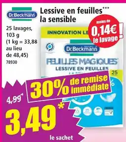 Norma Lessive en feuilles la sensible offre