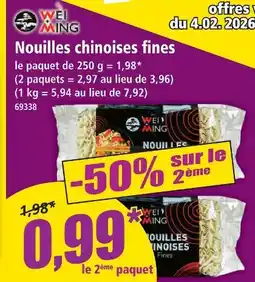 Norma Nouilles chinoises fines offre
